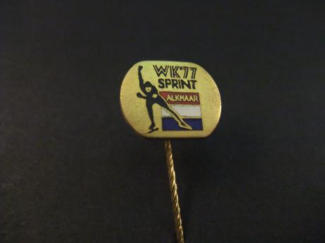 WK sprint schaatsen Alkmaar 1977